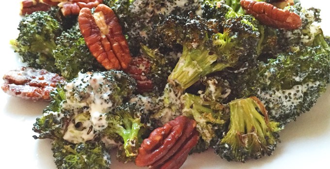 Roasted Broccoli and Pecan Salad